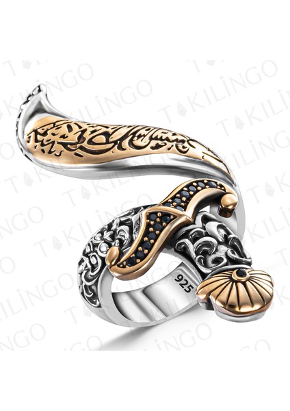 Islam Usta Gökpusat Model 925 Ayar Gümüş Kılıç Motifli Erkek Yüzük fiyatları