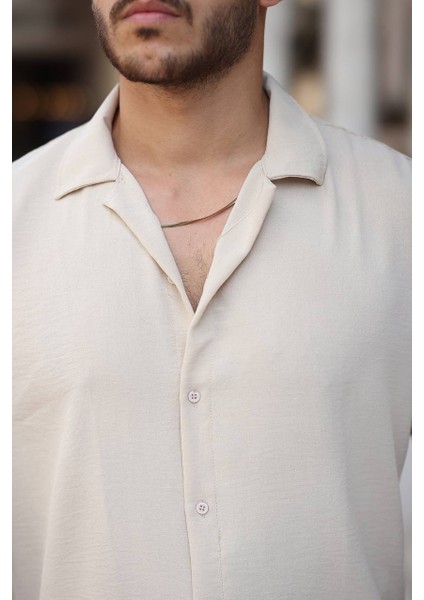 Erkek Rahat Kesim Dokulu Oversize Salaş Aerobin Gömlek modelleri