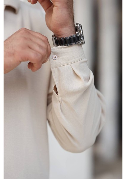 Erkek Rahat Kesim Dokulu Oversize Salaş Aerobin Gömlek fırsatları