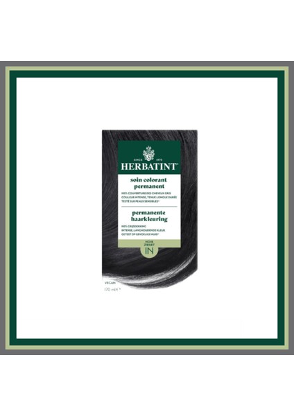 Permanent Haircolour Gel 1n Siyah 170 ml