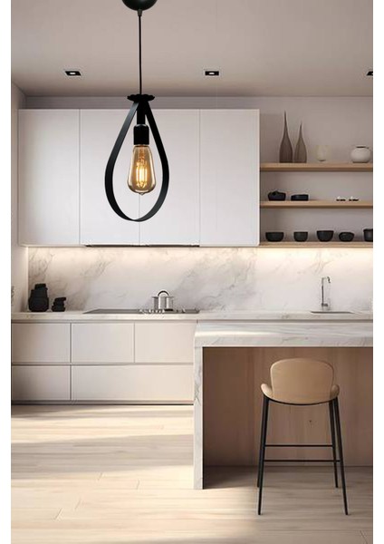 Drop Damla Sarkıt Avize Modern Ferforje Retro Ofis Cafe Bar Otel Restaurant Mutfak Tavan Lamba Tekl fırsatları