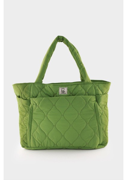 Kapitoneli Paraşüt Çanta - Laptop Bölmeli, Büyük Cepli, Suluk Gözlü, Valiz Aparatlı