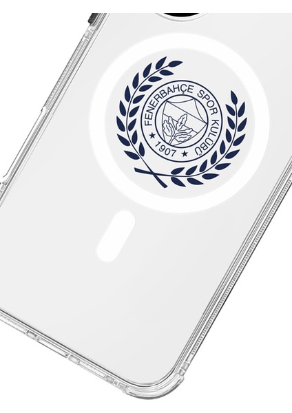 Apple iPhone 16 Uyumlu Fenerbahçe Yapraklı Arma Magsafe Lisanslı Telefon Kılıfı