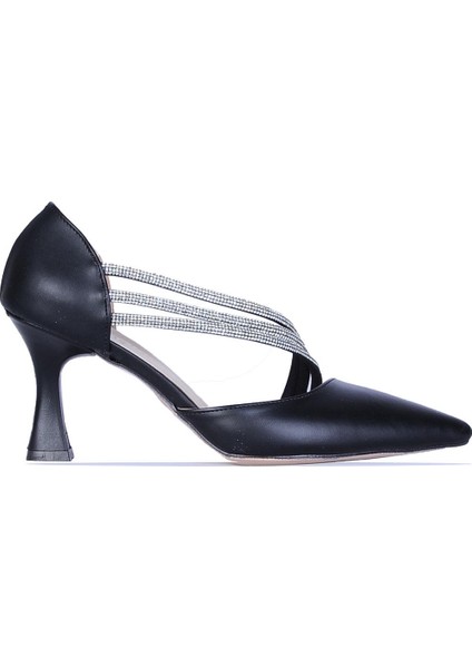 By2 Ayışığı Cilt 7cm Kadın Topuklu Ayakkabı