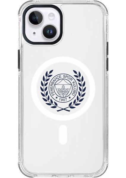 Apple iPhone 14 Uyumlu Fenerbahçe Yapraklı Arma Magsafe Lisanslı Telefon Kılıfı