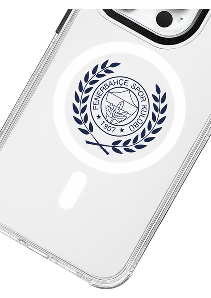 Apple iPhone 15 Pro Uyumlu Fenerbahçe Yapraklı Arma Magsafe Lisanslı Telefon Kılıfı modelleri