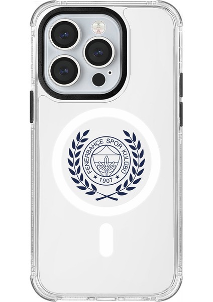 Apple iPhone 14 Pro Uyumlu Fenerbahçe Yapraklı Arma Magsafe Lisanslı Telefon Kılıfı