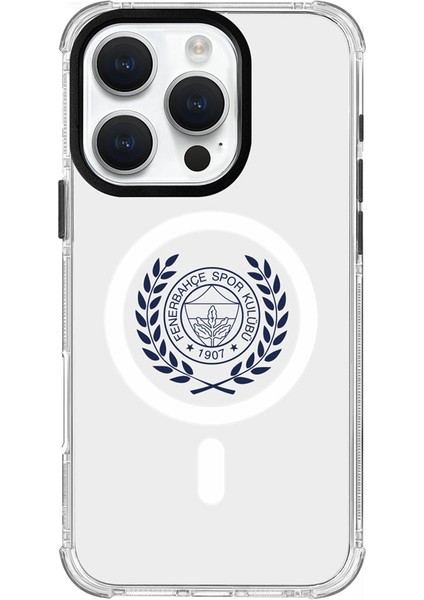 Apple iPhone 16 Pro Uyumlu Fenerbahçe Yapraklı Arma Magsafe Lisanslı Telefon Kılıfı