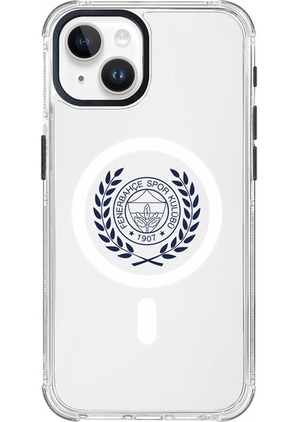 Apple iPhone 15 Uyumlu Fenerbahçe Yapraklı Arma Magsafe Lisanslı Telefon Kılıfı