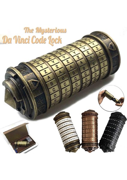 3 Adet Tarzı Leonardo Da Vinci Oyuncak Metal Cryptex Kilitler Düğün Hediyeleri Sevgililer Günü Hediyesi Mektup Şifresi Kaçış Odası Propsları (Yurt Dışından) fiyatları