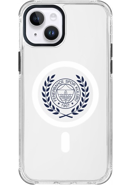 Apple iPhone 13 Uyumlu Fenerbahçe Yapraklı Arma Magsafe Lisanslı Telefon Kılıfı