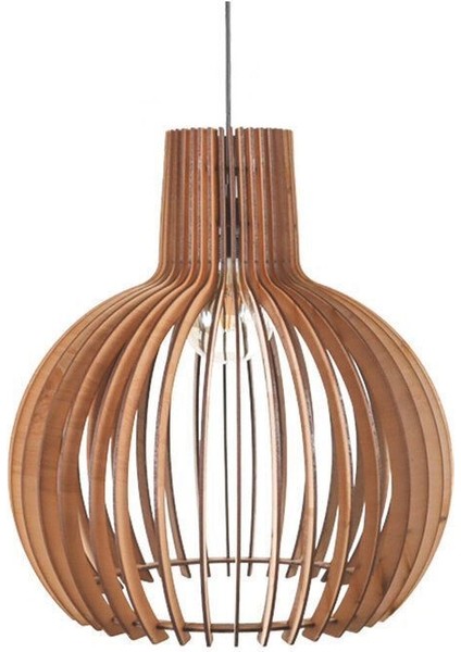 Ahşap Rustik Banyo Mutfak Salon Avize