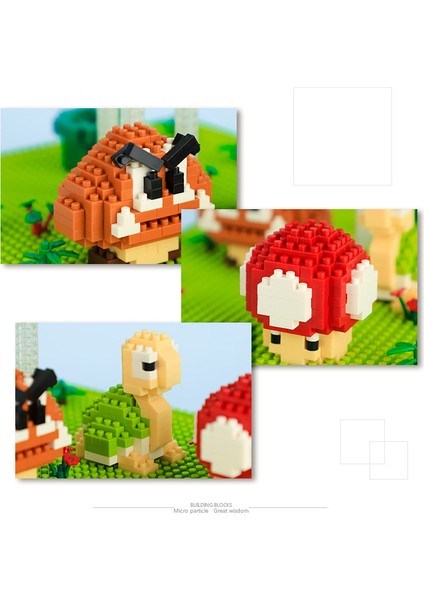 NO.16089 Stili Kutu Yok Çocuklar Için Eğitici Oyuncaklar: Dıy Süper Uçan Ma Bros Başlangıç Mini Tuğla Yoshi Çizgi Film Anime Figürler Model Serisi Yapı Taşları (Yurt Dışından)