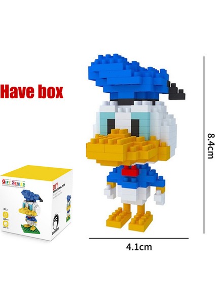 Mavi Stil Plastik Mini Bloklar Mickey Minnie Donald Duck Çizgi Film Dıy Model Mikro Yapı Taşları Eylem Figürleri Oyuncakları Çocuklar Için (Yurt Dışından)