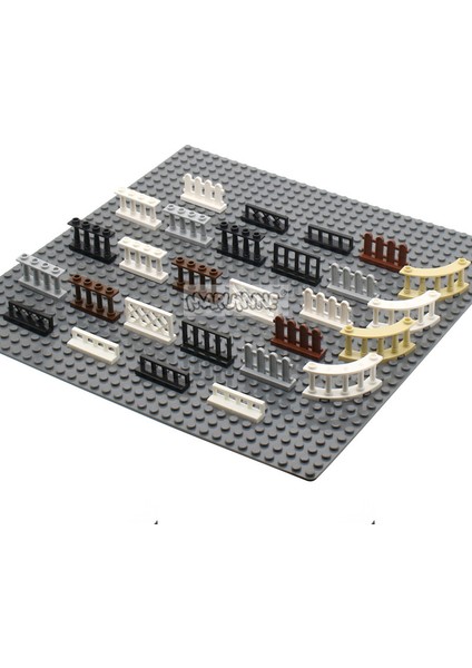 33303 Kahverengi Stil Marumine Moc Şehir Aksesuarları Tuğla Çit Korkuluk Merdiven Ev Bahçe Oyuncak Inşaat Yapım Blokları Parçaları (Yurt Dışından)