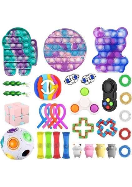 6 Adet Tarzı Yetişkin Çocuklar Için 150 Stil Üst Fidget Oyuncak Paketi Anti Oyuncak Seti Mermer Hediyesi Sensory Antistres Oyuncak Kutusu (Yurt Dışından)
