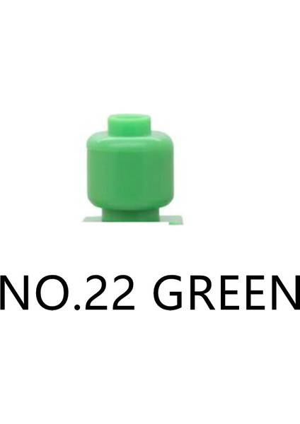 No.22 Yeşil Stil Boş Baskısız Mini Figür Yapı Taşı Oyuncak Renk Seçenekleri Koleksiyon Kendin Boya Mini Blok Oyuncaklar Eğitici Hediye (Yurt Dışından)