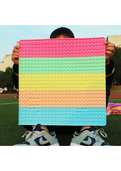 Stili Temizle Dev Antistres Basın Pop Balonu cm Parmak Oyuncağı Işıltılı Büyük Sade Dimmer Çocuklar Tie Dye Oyunu (Yurt Dışından)