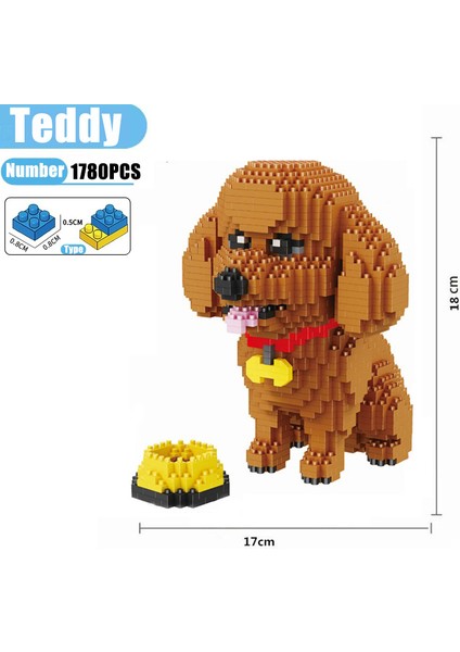 Oyuncak Tarzı Kutu Yok Karikatür Hayvanlar Husky Dachshund Mini Mikro Tuğla Modeli Shiba Inu Schnauzer Poodle Mike Köpek Yapım Blokları Oyuncakları Çocuklar Için (Yurt Dışından)