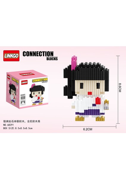 NO.68291 Stili Kutu Yok Anime Şeytan Öldüren Figürler Sihirli Yapı Taşları Kamado Tanjirou Nezuko Inosuke Mini Bağlantı Blokları Oyuncaklar Çocuklar Için (Yurt Dışından)