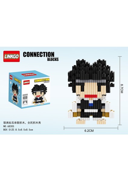 NO.68305 Tarzı Kutu Yok Anime Şeytan Öldüren Figürler Sihirli Yapı Taşları Kamado Tanjirou Nezuko Inosuke Mini Bağlantı Blokları Oyuncaklar Çocuklar Için (Yurt Dışından)