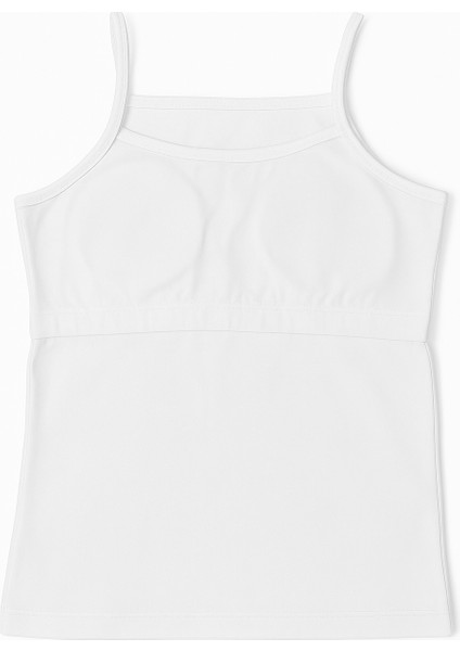 Kız Çocuk Ip Askılı Içi Dolgulu Atlet Beyaz fiyatları