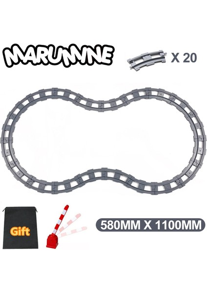20W4Z2B Stili Marumıne Yaratıcı Bloklar Demiryolu Ray Parçası Inşaat Treni Yapımı Dıy Montaj Model Kiti Çocuklar Erkekler Kızlar Noel Hediyesi (Yurt Dışından) indirimleri