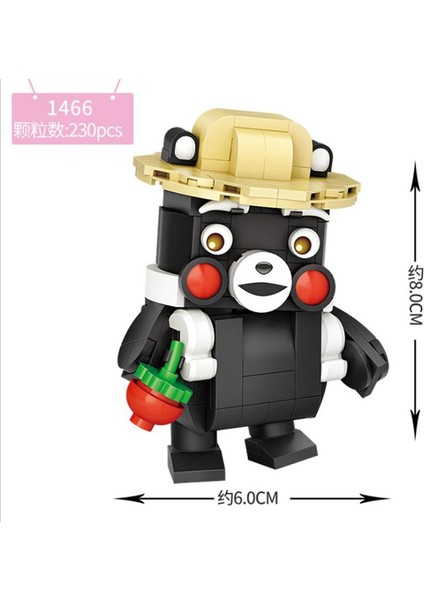 NO.1465 Tarzı Loz Mini Bloklar Sevimli Karikatür Kumamon Model Eğitici Oyuncak Küçük Anime Brinquedos Çocuklar Için Yapı Taşları Kız Hediye (Yurt Dışından) fırsatları