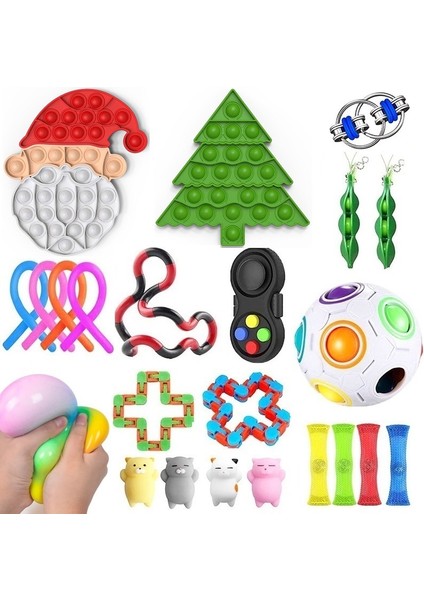 29 Adet Tarzı Yetişkin Çocuklar Için 150 Stil Üst Fidget Oyuncak Paketi Anti Oyuncak Seti Mermer Hediyesi Sensory Antistres Oyuncak Kutusu (Yurt Dışından)
