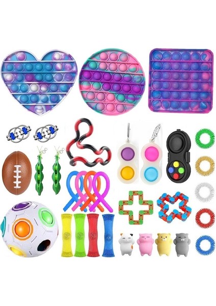 29 Adet Tarzı Yetişkin Çocuklar Için 150 Stil Üst Fidget Oyuncak Paketi Anti Oyuncak Seti Mermer Hediyesi Sensory Antistres Oyuncak Kutusu (Yurt Dışından)