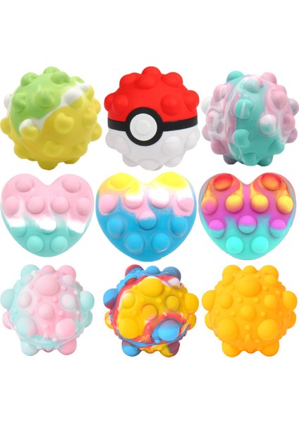 No.14 Tarzı Yeni 3D Fidget Oyuncak Top Pokeball Oyun Pokemon Pikachu Antistres Kawaii Pop It Fidgets Çocuk Oyuncak Popit Toplar Sıkıştırılabilir Çocuk Hediye (Yurt Dışından) fiyatları