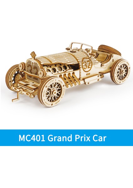 MC401 Stili Robotime Rokr Dıy 3D Ahşap Puzzle Dişli Model Yapım Kiti Oyuncak Hediye Çocuklar ve Gençler Için (Yurt Dışından)