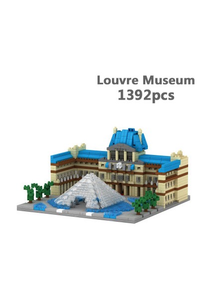 054 Kutu Stili Yok Mimari Big Ben Eiffel Kulesi Londra Çift Louvre Mikro Yapı Blokları Kapitol Sidney Opera Evi Tac Mahal Inşaat Oyuncakları (Yurt Dışından)