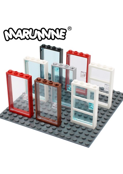 6160 ve Net Stil Marumine Pencere Kapı Çerçeve Yapı Blokları Moc Parçaları Cam Oyuncaklar Çocuklar Ev Şehir Uyumlu Tuğla (Yurt Dışından)
