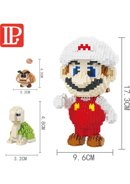 NO.9018 Stili Kutu Yok Çocuklar Için Eğitici Oyuncaklar: Dıy Süper Uçan Ma Bros Başlangıç Mini Tuğla Yoshi Çizgi Film Anime Figürler Model Serisi Yapı Taşları (Yurt Dışından)