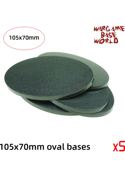 No.5 Tarzı Warhammer Için -105 x Oval Tabanlar Wargame Dünya (Yurt Dışından)