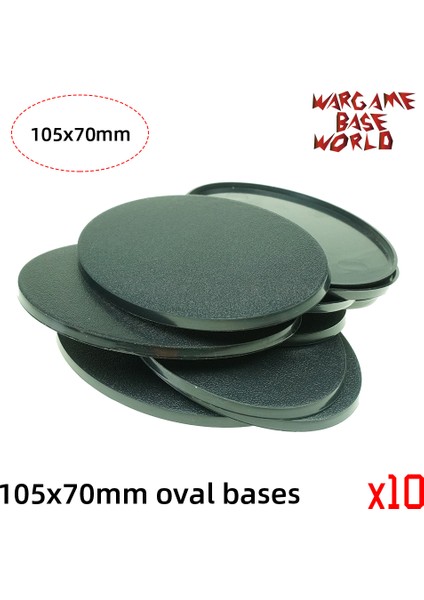 No.5 Tarzı Warhammer Için -105 x Oval Tabanlar Wargame Dünya (Yurt Dışından)