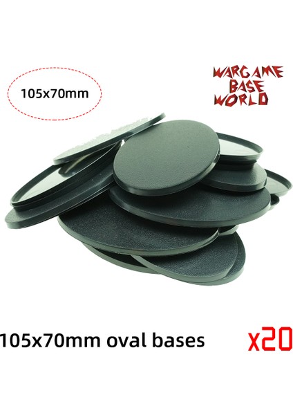 No.5 Tarzı Warhammer Için -105 x Oval Tabanlar Wargame Dünya (Yurt Dışından)