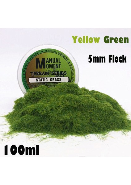 NM0125 Stili Minyatür Sahne Modeli Kum Masası Çim Flock Çim Naylon Çim Tozu Statik Çim Hobisi Arazi Serisi Malzeme (Yurt Dışından)