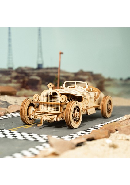 MC701 Stili Robotime Rokr Tren Modeli 3D Ahşap Puzzle Oyuncak Montaj Lokomotif Modeli Yapım Seti Çocuklar Çocuklar Doğum Günü Hediyesi Için (Yurt Dışından)