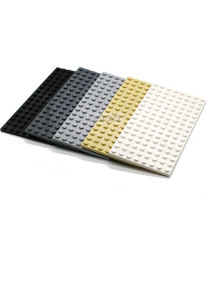 Koyu Gri Tarzı Marumıne 8X16 Nokta Taban Plakası Parçacıklar Inşa Blokları Uyumlu Moc Klasik Tuğlalar Aksesuarlar Kendin Yap Oyuncaklar Erkek Kızlar Için (Yurt Dışından)