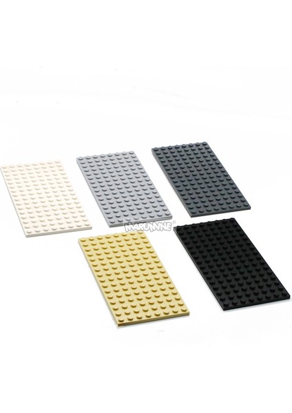 Koyu Gri Tarzı Marumıne 8X16 Nokta Taban Plakası Parçacıklar Inşa Blokları Uyumlu Moc Klasik Tuğlalar Aksesuarlar Kendin Yap Oyuncaklar Erkek Kızlar Için (Yurt Dışından)