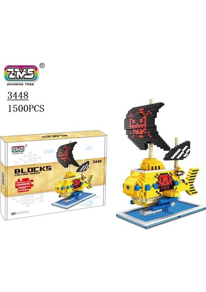 3446BIN Güneşli Stil Kutu Yok Zms Mini Bloklar Bir Parça Korsan Dıy Inşaat Oyuncakları Korsan Juguetes Bin Güneşli Karikatür Goıng Merry Tekne Çocuklar Hediye (Yurt Dışından)