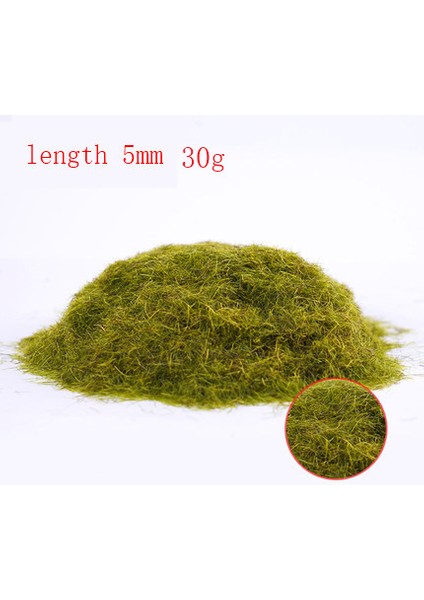 5 mm 30G Tarzı 30G Sahne Modeli Malzeme Sarı Yeşil Çim Flock Çim Naylon Çim Tozu Statik Çim Modelleme Hobi El Sanatları Aksesuarı (Yurt Dışından)
