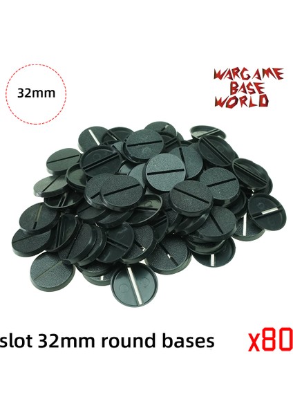 No.80 Tarzı 32MM Yuvarlak Yuva Tabanları - Oyun Minyatürleri ve Masa Oyunları Için (Yurt Dışından)