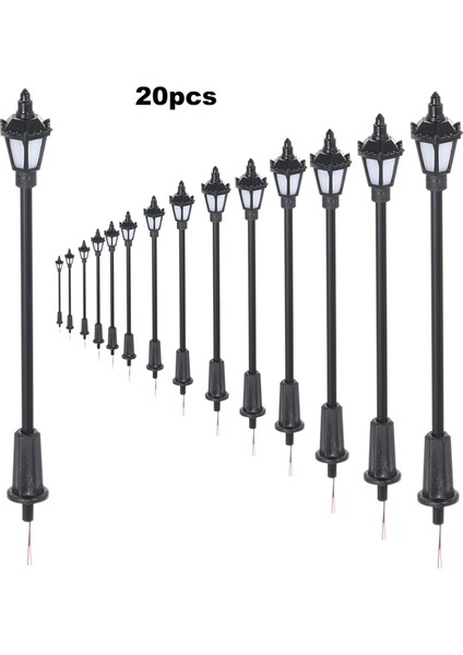 1 Ölçek 1 Stil Yazın Sıcak ve Beyaz Model Sokak Lambaları Düzeni Lamba Direği Demiryolu Tren Bahçe Oyun Alanı Manzara LED Lamba Aydınlatma 1:ale 65MM (Yurt Dışından)