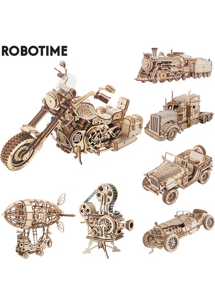 MC502 Stili Robotime Rokr Dıy 3D Ahşap Puzzle Dişli Model Yapım Kiti Oyuncak Hediye Çocuklar ve Gençler Için (Yurt Dışından) fiyatları