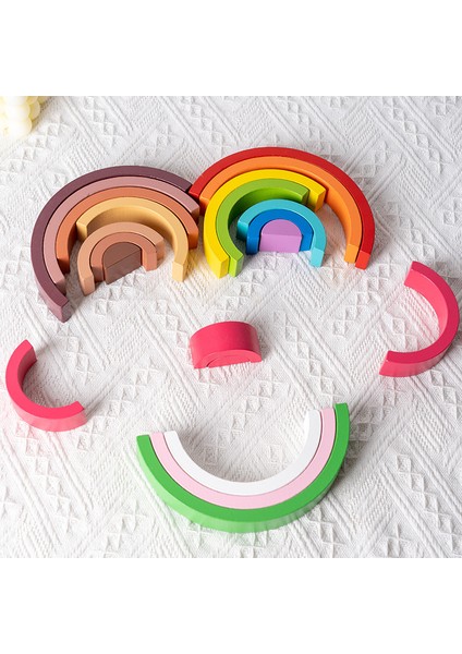 B Tarzı Gökkuşağı Yığın Oluşturucu Yaratıcı Ahşap Oyuncaklar Dengeli Yapı Blokları Yığın Oluşturma Oyunları 3D Bulmaca Montessori Eğitici Oyuncaklar Çocuklar Için (Yurt Dışından) modelleri