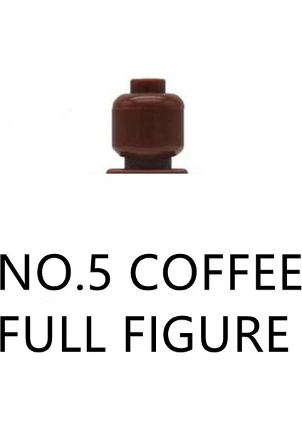 No.5 Kahve Tarzı Boş Baskısız Mini Figür Yapı Taşı Oyuncak Renk Seçenekleri Koleksiyon Kendin Boya Mini Blok Oyuncaklar Eğitici Hediye (Yurt Dışından)