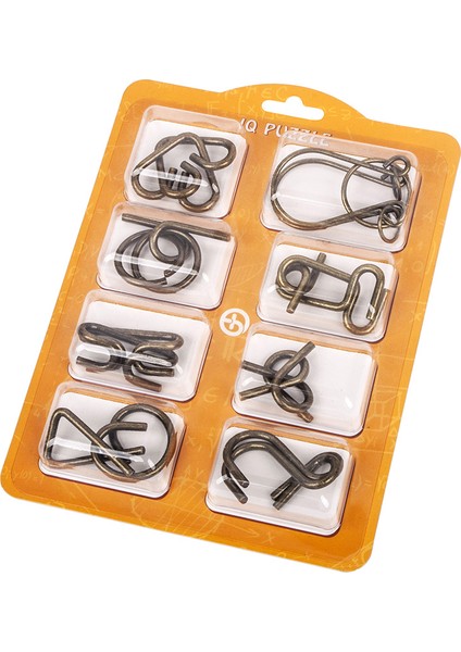 Stil2 Sarı Stil Metal 3D Montessori Bulmaca Tel Iq Zihin Zorlayıcı Bulmacalar Çocuklar ve Yetişkinler Için Oyuncaklar Çocuklar Hediye (Yurt Dışından)